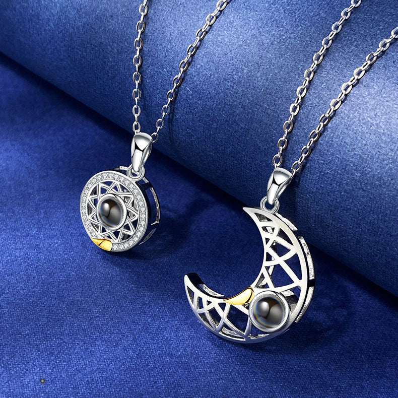 CelestialBond Sun & Moon Necklace Set